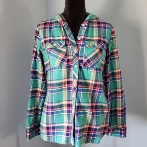 Eddie Bauer Hooded Flannel